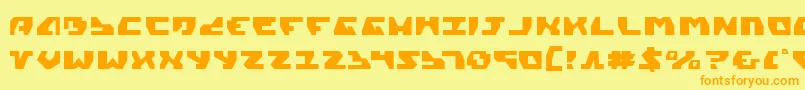 Gyrv2 Font – Orange Fonts on Yellow Background