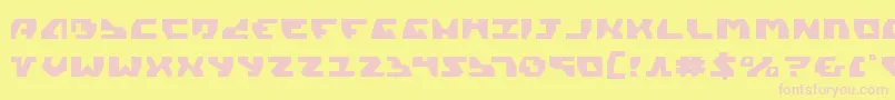 Gyrv2 Font – Pink Fonts on Yellow Background