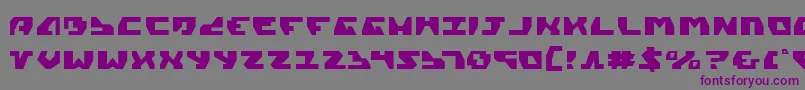 Gyrv2 Font – Purple Fonts on Gray Background