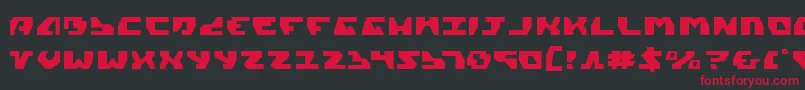 Gyrv2 Font – Red Fonts on Black Background
