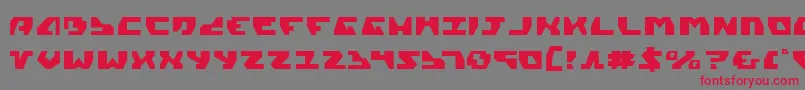 Gyrv2 Font – Red Fonts on Gray Background