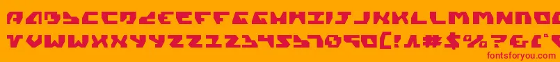 Gyrv2 Font – Red Fonts on Orange Background