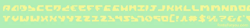 Gyrv2 Font – Yellow Fonts on Green Background