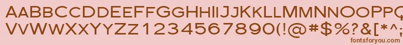 Florsn29-fontti – ruskeat fontit vaaleanpunaisella taustalla