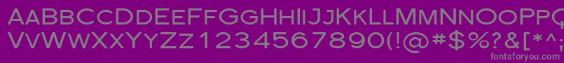フォントFlorsn29 – 紫の背景に灰色の文字