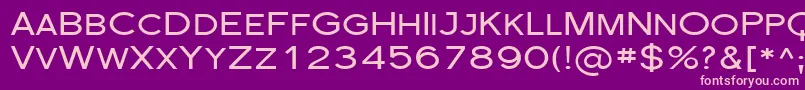 Florsn29 Font – Pink Fonts on Purple Background