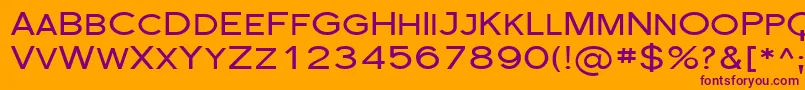 Шрифт Florsn29 – фиолетовые шрифты на оранжевом фоне