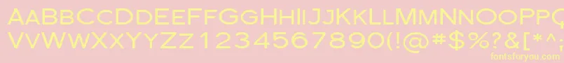 Шрифт Florsn29 – жёлтые шрифты на розовом фоне