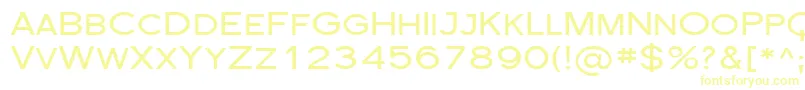 Florsn29-fontti – keltaiset fontit valkoisella taustalla