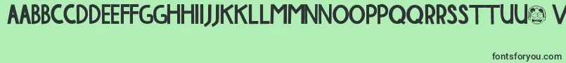 MoveOn Font – Black Fonts on Green Background