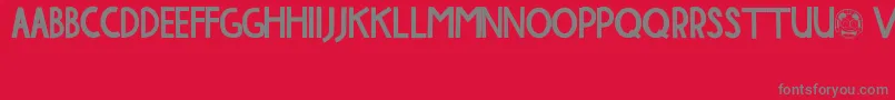 MoveOn Font – Gray Fonts on Red Background