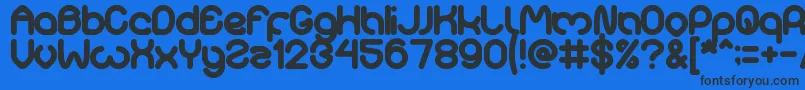 Sweetest Font – Black Fonts on Blue Background
