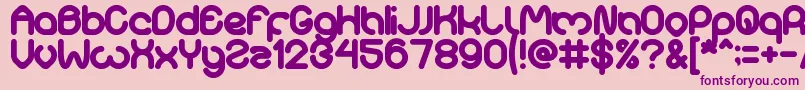 Sweetest Font – Purple Fonts on Pink Background