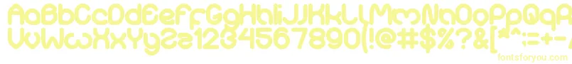 Sweetest Font – Yellow Fonts on White Background