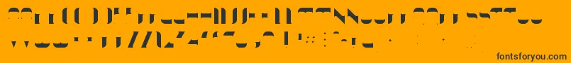 KraitFill Font – Black Fonts on Orange Background