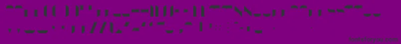 Czcionka KraitFill – czarne czcionki na fioletowym tle