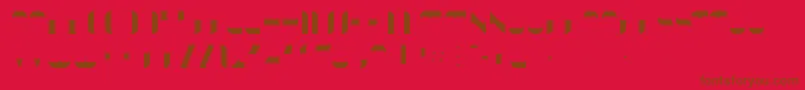 KraitFill Font – Brown Fonts on Red Background