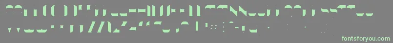 KraitFill Font – Green Fonts on Gray Background