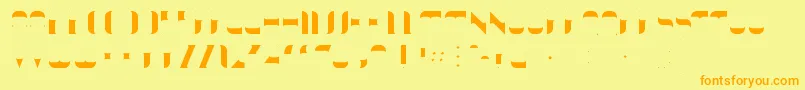 KraitFill Font – Orange Fonts on Yellow Background