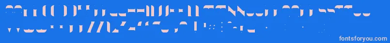KraitFill Font – Pink Fonts on Blue Background