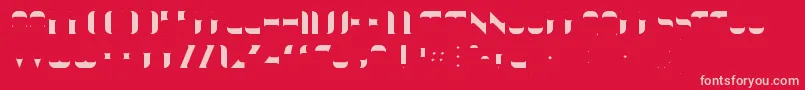 KraitFill Font – Pink Fonts on Red Background