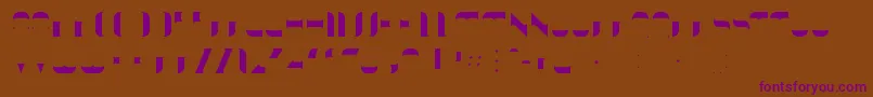 KraitFill Font – Purple Fonts on Brown Background
