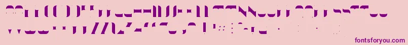 KraitFill Font – Purple Fonts on Pink Background