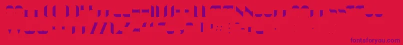 KraitFill Font – Purple Fonts on Red Background