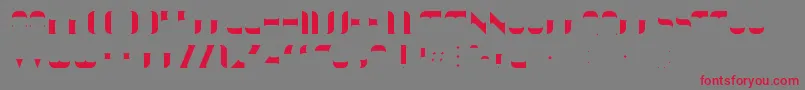 KraitFill Font – Red Fonts on Gray Background