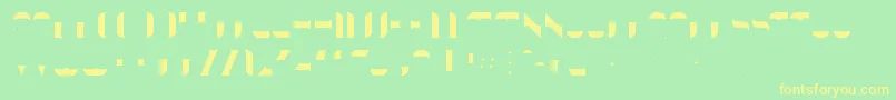 KraitFill Font – Yellow Fonts on Green Background