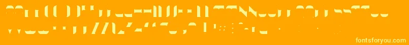 KraitFill Font – Yellow Fonts on Orange Background