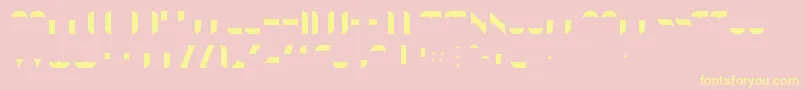 KraitFill Font – Yellow Fonts on Pink Background