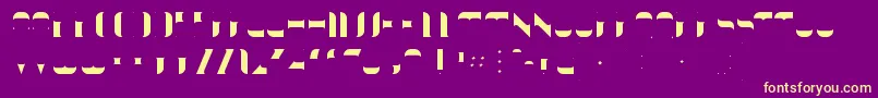 KraitFill Font – Yellow Fonts on Purple Background