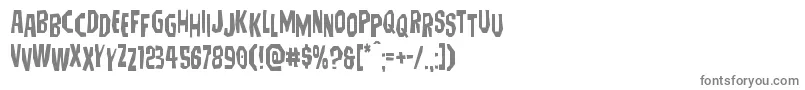 Hitchblockstag Font – Gray Fonts on White Background