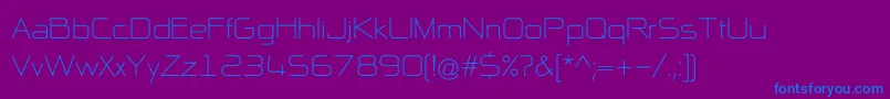 NpNaipolAllInOne Font – Blue Fonts on Purple Background