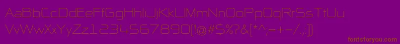 NpNaipolAllInOne Font – Brown Fonts on Purple Background