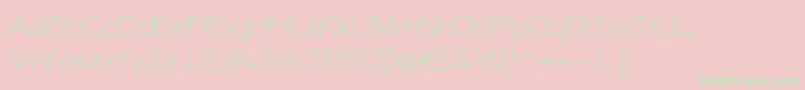 NpNaipolAllInOne Font – Green Fonts on Pink Background