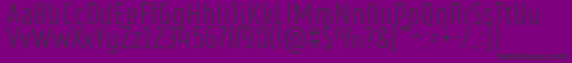RulerStencilLight Font – Black Fonts on Purple Background