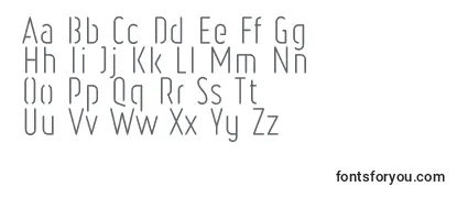 RulerStencilLight Font