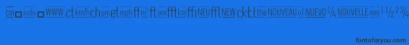 CasestudynooneLtLightAlternate Font – Black Fonts on Blue Background