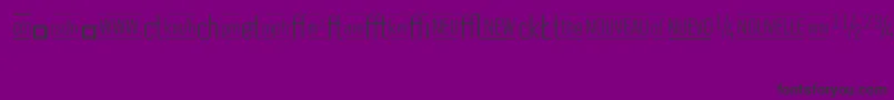 Шрифт CasestudynooneLtLightAlternate – чёрные шрифты на фиолетовом фоне