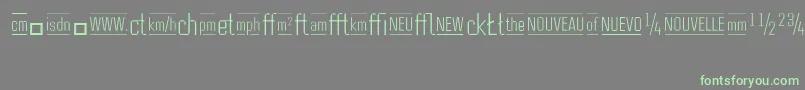 CasestudynooneLtLightAlternate Font – Green Fonts on Gray Background