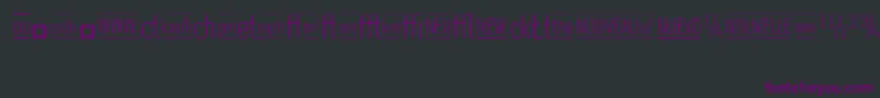 フォントCasestudynooneLtLightAlternate – 黒い背景に紫のフォント