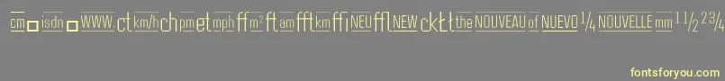 CasestudynooneLtLightAlternate Font – Yellow Fonts on Gray Background