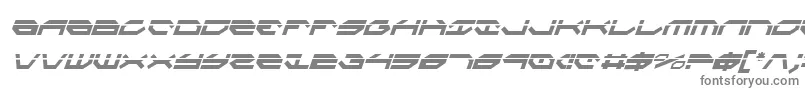 フォントTaskforceLaserCondital – 白い背景に灰色の文字