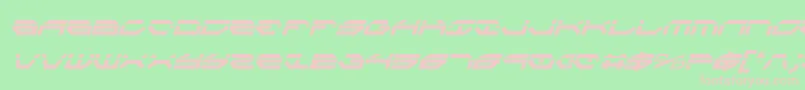 TaskforceLaserCondital Font – Pink Fonts on Green Background