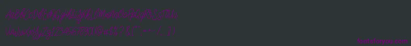 SlainteScriptDemo Font – Purple Fonts on Black Background