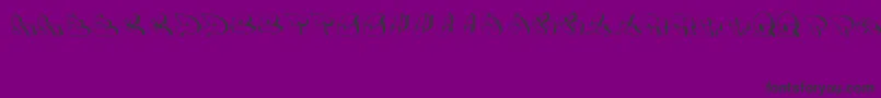 フォントRow – 紫の背景に黒い文字