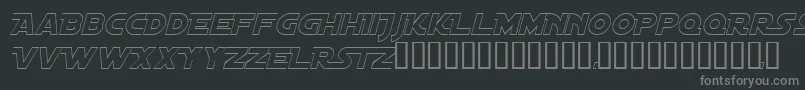 Więcej informacji o czcionce DistantGalaxyAltoutlineItalic Czcionka DistantGalaxyAltoutlineItalic – szare czcionki na czarnym tle