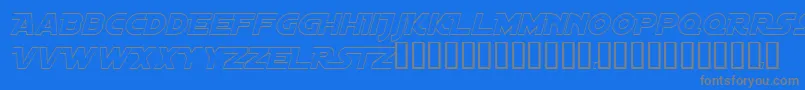 More about DistantGalaxyAltoutlineItalic Font DistantGalaxyAltoutlineItalic Font – Gray Fonts on Blue Background